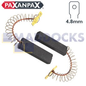 Kompatybilny ze szczotką węglową silnika pralki Bosch serii 3TS, CM, CWF, WAE, WAQ, WM, WXP (43 mm x 13 mm x 5 mm, zestaw 2 szt.)