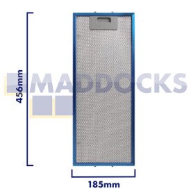 Uniwersalny filtr siatkowy do okapu kuchennego, długość boku uchwytu 185 mm, długość boku zwykłego 465 mm, pasuje do Elica