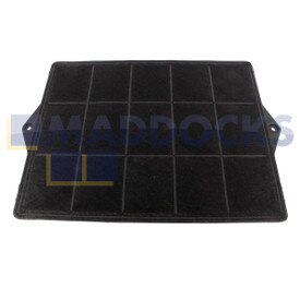 Kompatybilny z filtrem węglowym Elica Type 160 (290 mm x 230 mm x 39 mm, zestaw 1 szt.)