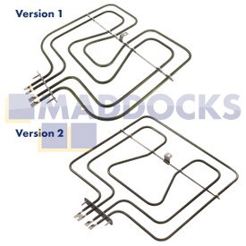 Compatible for AEG, Arthur Martin, ATAG, Corbero, Electrolux, Elektro Helios, Faure, Ikea, John Lewis, Moffat, Novamatic, Progress, Rex, Rosenlew, Zanker, Zanussi, Zoppas Grill Element (230V)