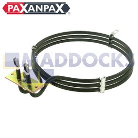 Kompatybilny z Zanussi BM, BMC, BMN, BMS, BMW, BMX, BST, FMC, GIX, HM, HMW; Moffat, MS60, MS65; Element piekarnika z wentylatorem serii Thorn BS690GR (2500 W, 240 V)