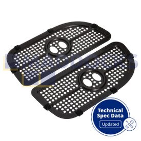 Genuine Original Russell Hobbs 27290 Satisfry Snappi 8.5 Litre Dual Basket Air Fryer Crisping Plate Set
