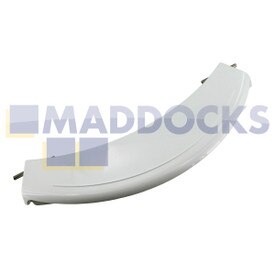Oryginalne oryginalne Bosch WAE, WFC, WFL, WFO, WFR, WFX, WFL, WLF, WLX; Siemens WIQ1633, WXD1260, Seria WXLM112 Biała plastikowa klamka do drzwi