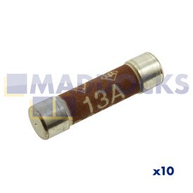 Universal 13A Fuses (Pack of 10)