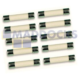 Uniwersalne bezpieczniki mikrofalowe (10 A, 5 mm x 20 mm, opakowanie 10 szt.)