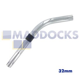 Uniwersalny, chromowany, zagięty koniec ze stali nierdzewnej z zaworem powietrza (32 mm)