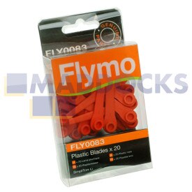 Oryginalne plastikowe ostrza serii Flymo „FLY083” SimpliTrim Li akumulatorowa podkaszarka do trawy (zestaw 20 sztuk)