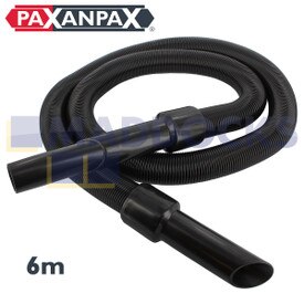 Uniwersalny czarny wąż przedłużający do odkurzacza (kompatybilny z 32 mm, rozciąga się do 6 m)