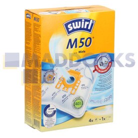 Kompatybilny typ Swirl „M50” do worków SMS i zestawu filtrów Miele typu „FJM i H” (opakowanie 4 + 1)