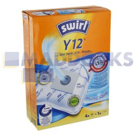 Kompatybilny typ Swirl „Y12” do toreb SMS Numatic serii „NVM-1B/NVM-1C” Henry (zestaw 4 + 1 filtrów)
