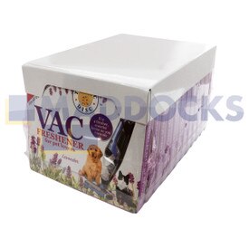 Genuine Original 'The Vac Disc' Lavender & Linen Scented Vac Freshener (Tray of 12 Packs of 6 Discs)