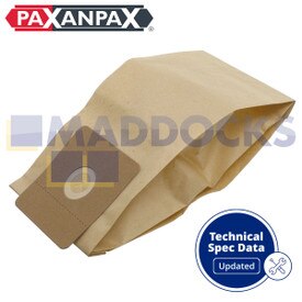 Kompatybilny VB829 z workami papierowymi do odkurzaczy RL095, RL111 Type 15L i 20L Ash & Debris (5 sztuk)