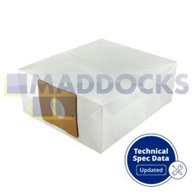 Kompatybilny VB834 do worków papierowych Truvox VTV Valet Tub Vac (10 sztuk)