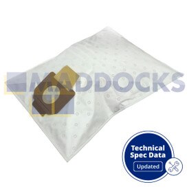 Kompatybilny VB841 do odkurzaczy Makita 446L, VC2000, VC3000, 9000 Series SMS Microfibra Bags (5 sztuk)