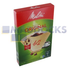 Oryginalne oryginalne filtry do kawy Melitta Original 1x2 Aromapor (opakowanie 40 sztuk)