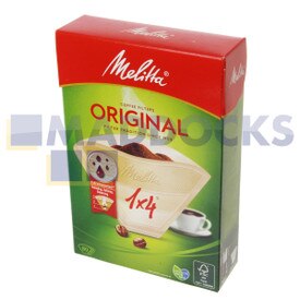 Genuine Original Melitta Natural Bamboo 'Original' 1x4 Type High Performance Coffee Filters (Pack of 80)