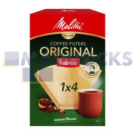 Oryginalne oryginalne filtry do kawy Melitta Gourmet Intense 1x4 (opakowanie 80 sztuk)