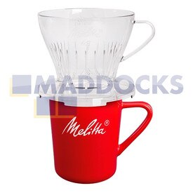 Genuine Original Melitta Cup + Support Standard Filter 1x2 White