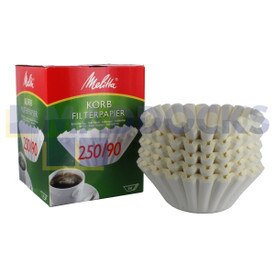 Oryginalne, oryginalne papierowe kosze filtrujące do kawy Melitta Type 90 (opakowanie 250 szt.)