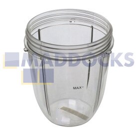 Kompatybilny z małym kubkiem kubka do blendera NutriBullet o mocy 600 W, 900 W (18 uncji / 500 ml)