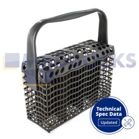 Oryginalny, oryginalny, uniwersalny, ciemnoszary, płaski kosz na sztućce do zmywarki Electrolux