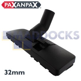 Uniwersalna, czarna, plastikowa, wytrzymała dysza podłogowa z pojedynczym pedałem (32 mm x 300 mm)