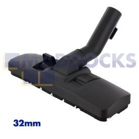 Oryginalna, oryginalna, czarna, plastikowa, podwójna dysza podłogowa Numatic z podwójnym pedałem i przedłużonym kolankiem (32 mm x 300 mm)