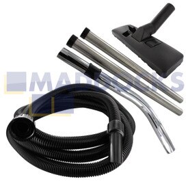 Kompatybilny z zestawem Numatic 32 mm „z wanny do podłogi” z 2,5 m wężem i dyszą podłogową typu 69-NM-01 z przedłużonym kolankiem szyjnym