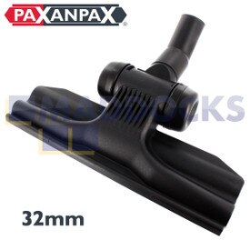 Uniwersalne narzędzie Premium Deluxe z czarnego plastiku typu „RD285” do płaskiego dywanu i dyszy do twardej podłogi z gumowymi kółkami (32 mm)