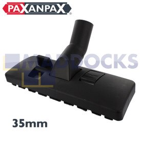 Uniwersalna czarna plastikowa dysza podłogowa z podwójnym pedałem (35 mm x 270 mm)