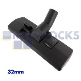 Oryginalna, oryginalna, uniwersalna, czarna, plastikowa dysza podłogowa Wessel-Werk typu „D272” z podwójnym pedałem (32 mm)